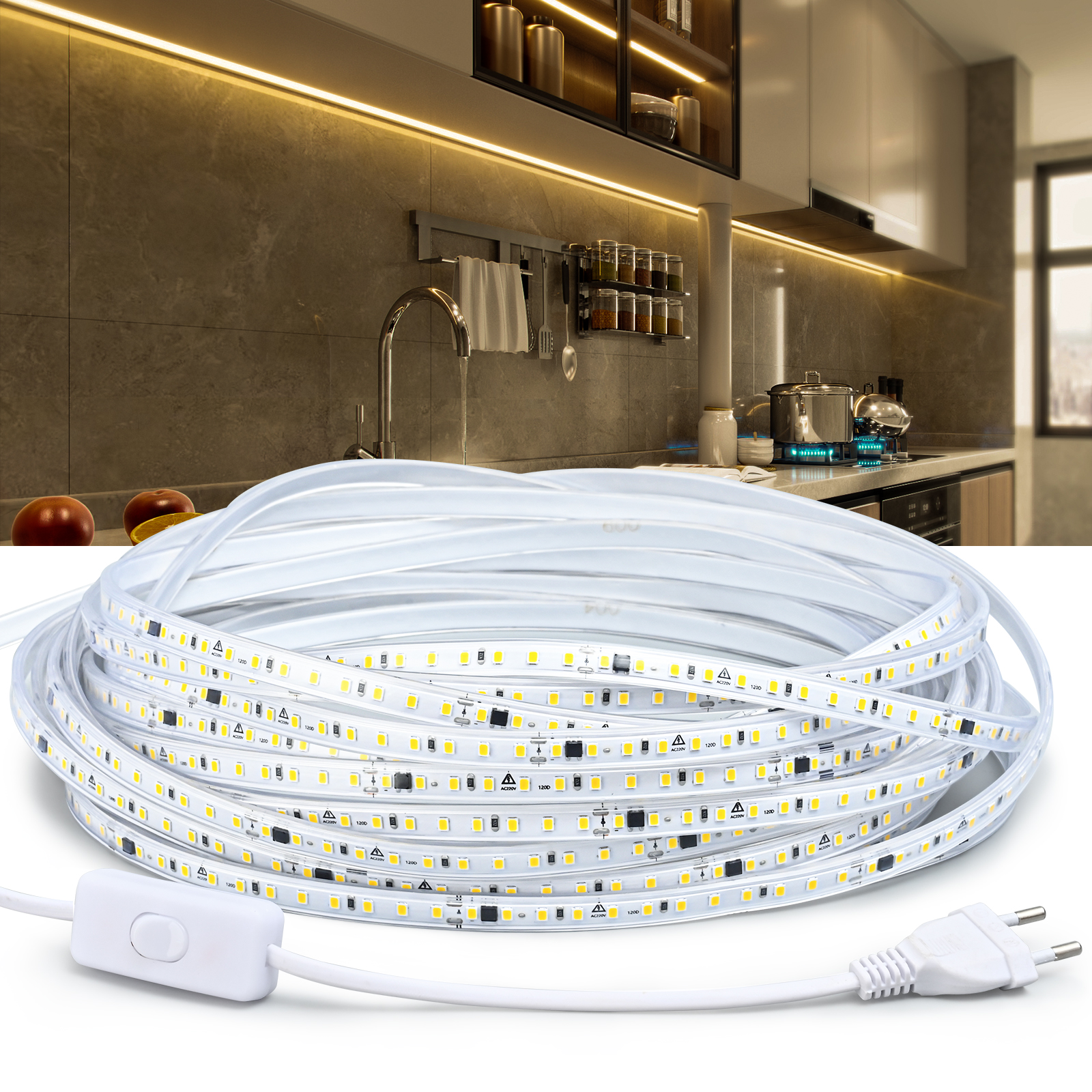 220V Waterproof LED Strip Ligh – Outdoor Lighting Restaurant Bewertung und Preis