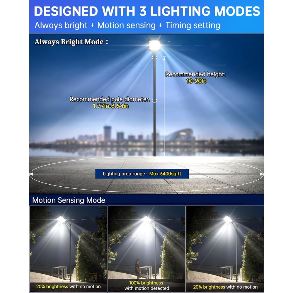 SL-5200W r Street Lights Outdo – Motion Sensor Outdoor Bewertung und Preis