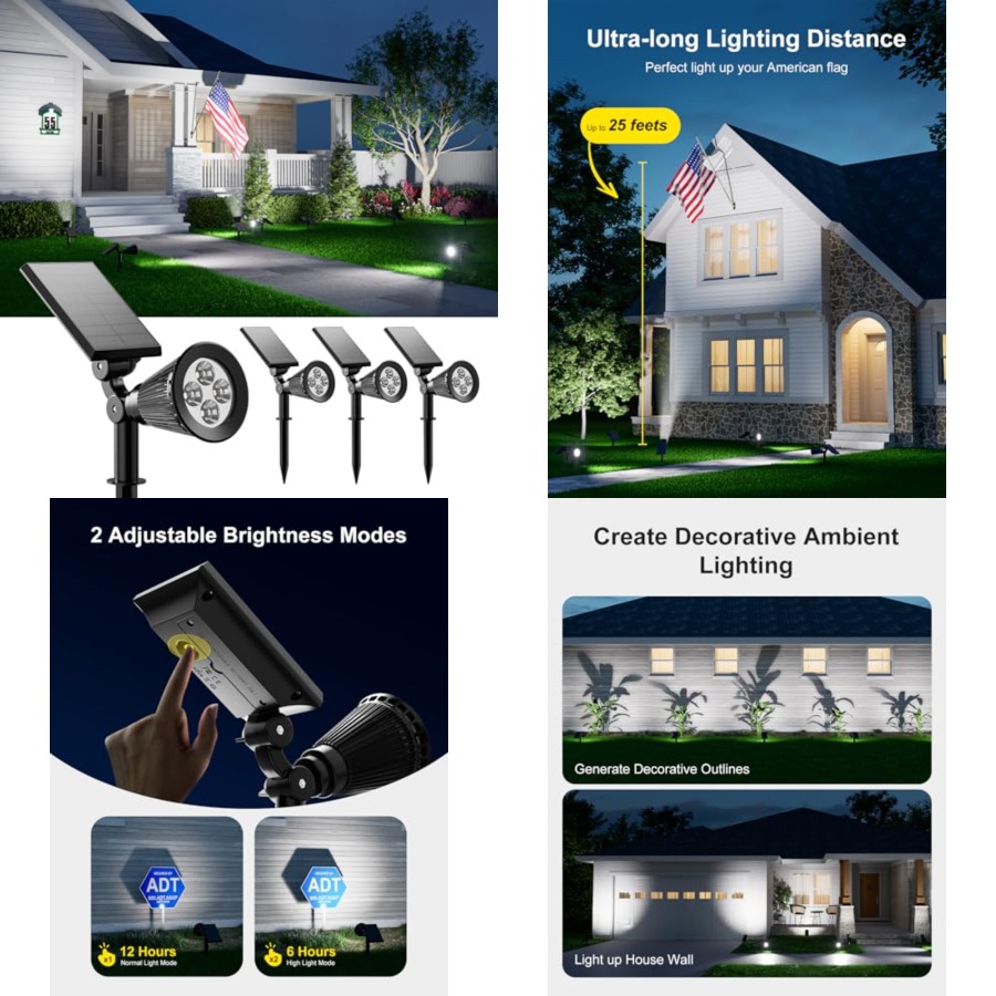 Solar Spotlights Outdoor Water – Wall Lighting Outdoor Bewertung und Preis