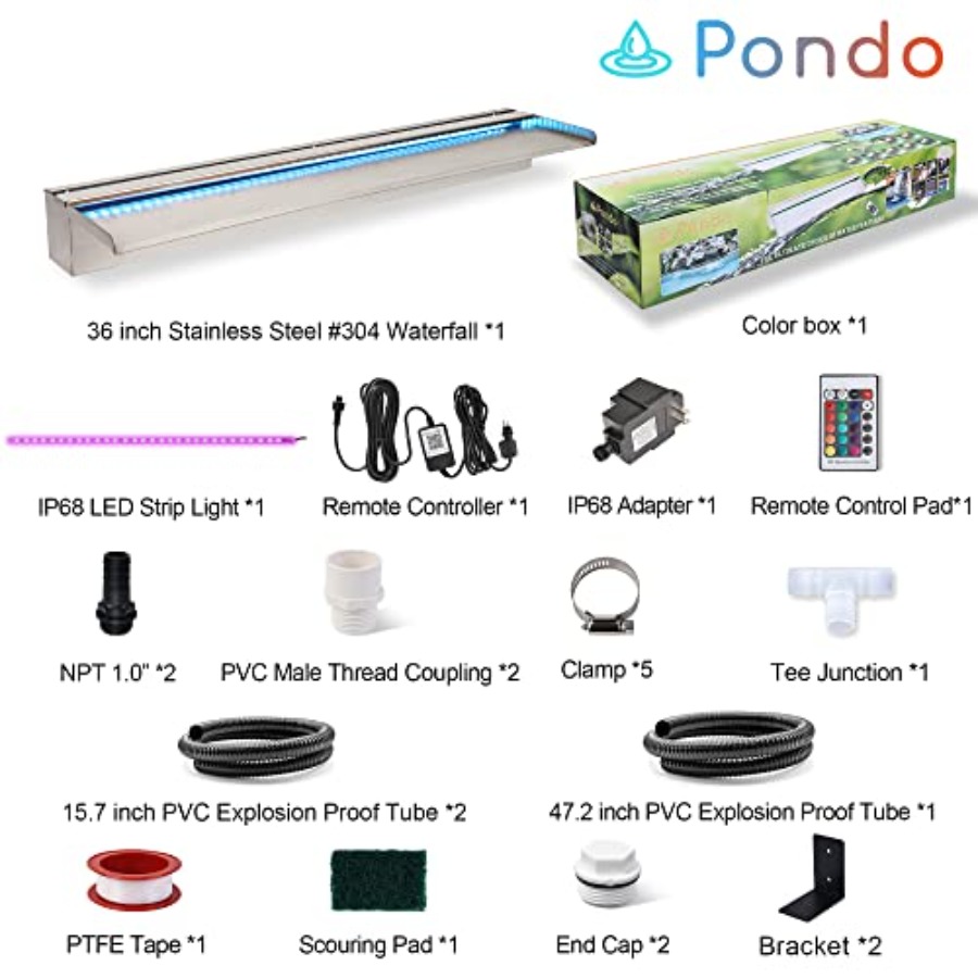 Outdoor patio waterfall spillw – Color Changing Outdoor Bewertung und Preis