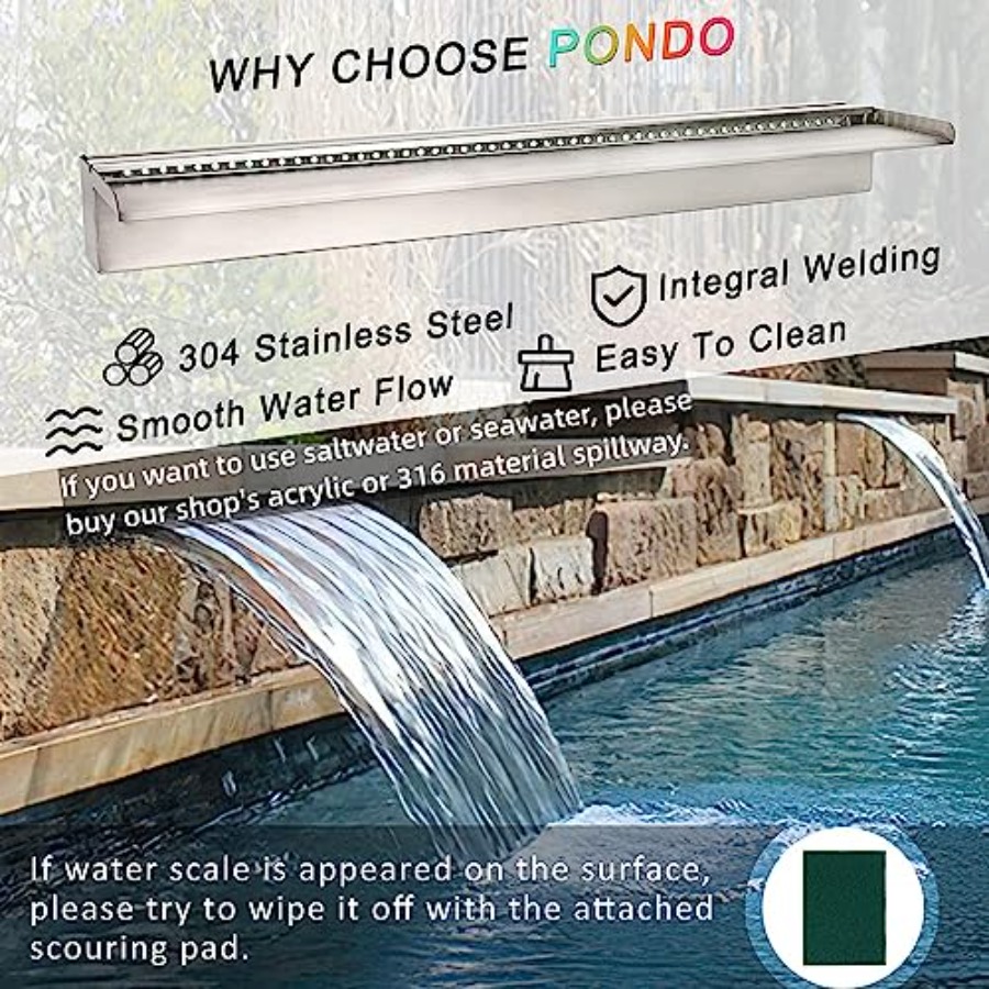 Outdoor patio waterfall spillw – Color Changing Outdoor Bewertung und Preis