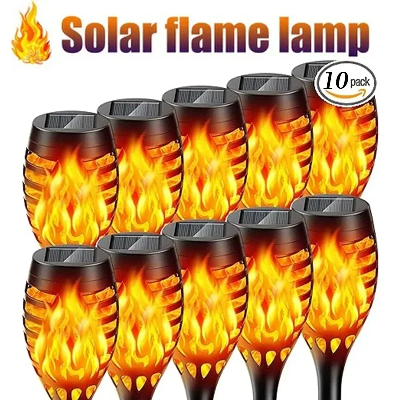 1-10Pack Solar Flame Light Out – Fire Torch Solar Bewertung und Preis