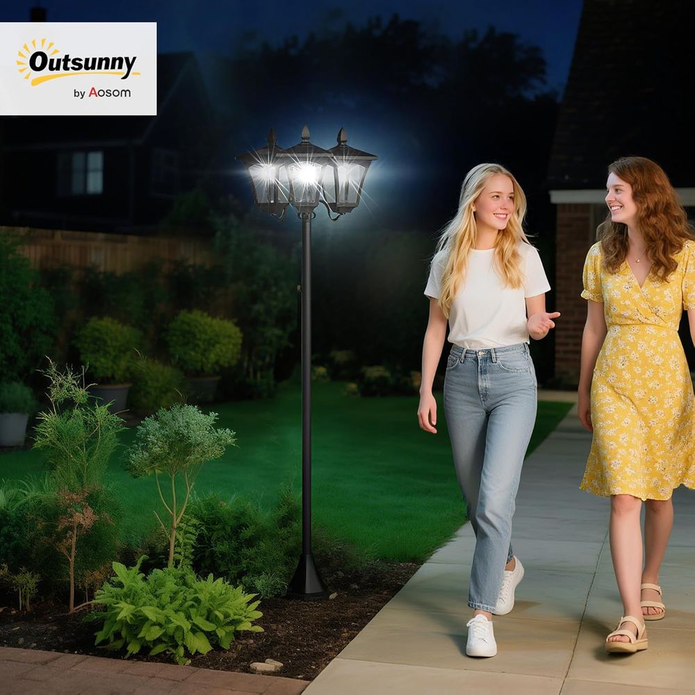 Outdoor Vintage Triple-Head St – Outdoor Lighting Driveway Bewertung und Preis
