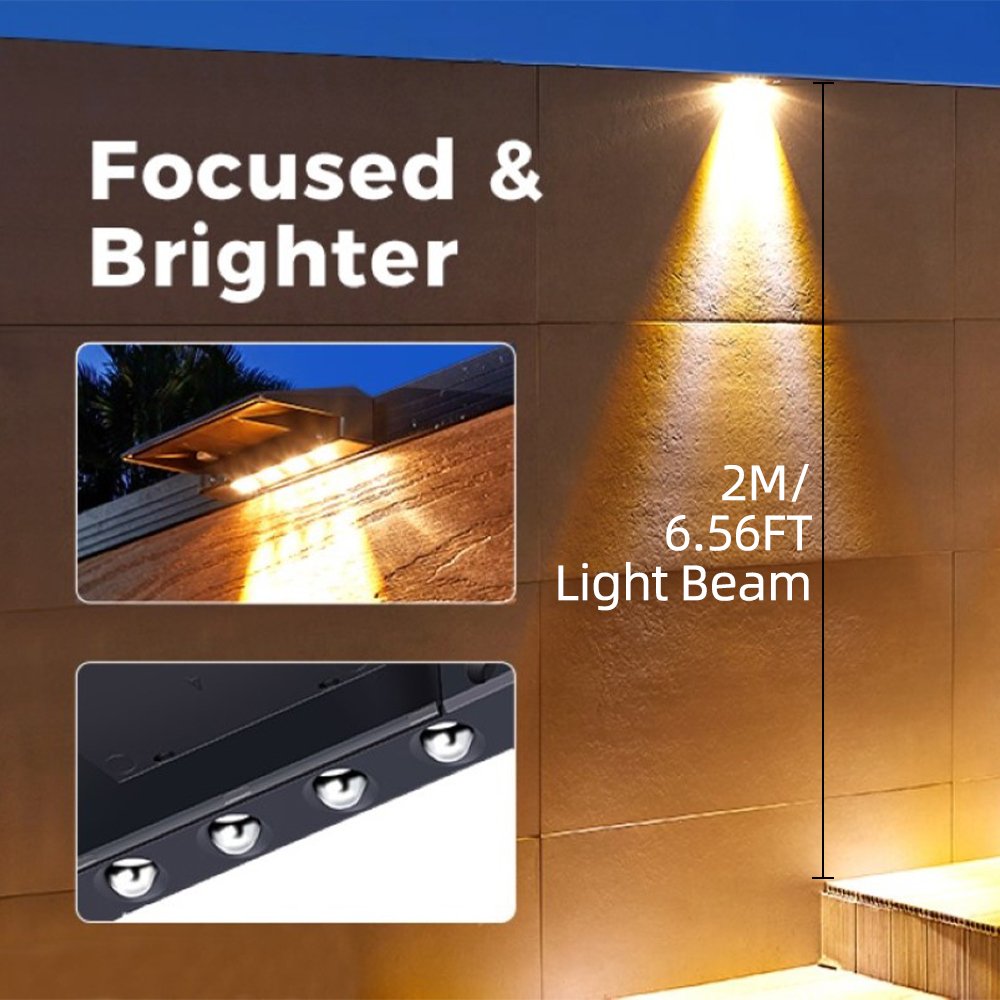 2 Pack Solar Wall Lights 4 LED – Post Cap Light Bewertung und Preis