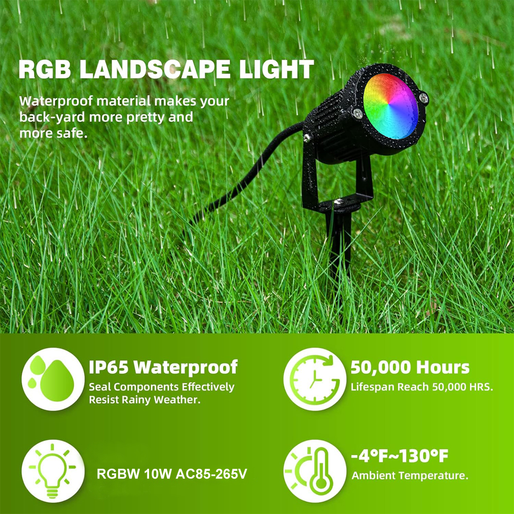 RGBW Landscape Lighting 10W wi – Outdoor Lighting Ip65 Bewertung und Preis
