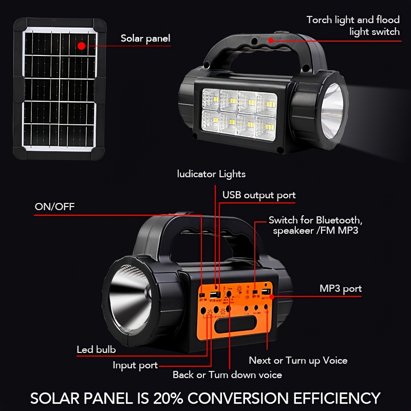 Solar Rechargeable Camping Lig – Outdoor Lighting Usb Bewertung und Preis