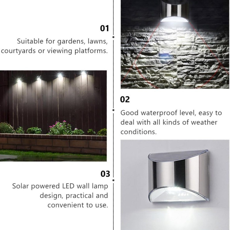 2Pcs Solar Garden Light Stainl – Outdoor Lighting Lux Bewertung und Preis