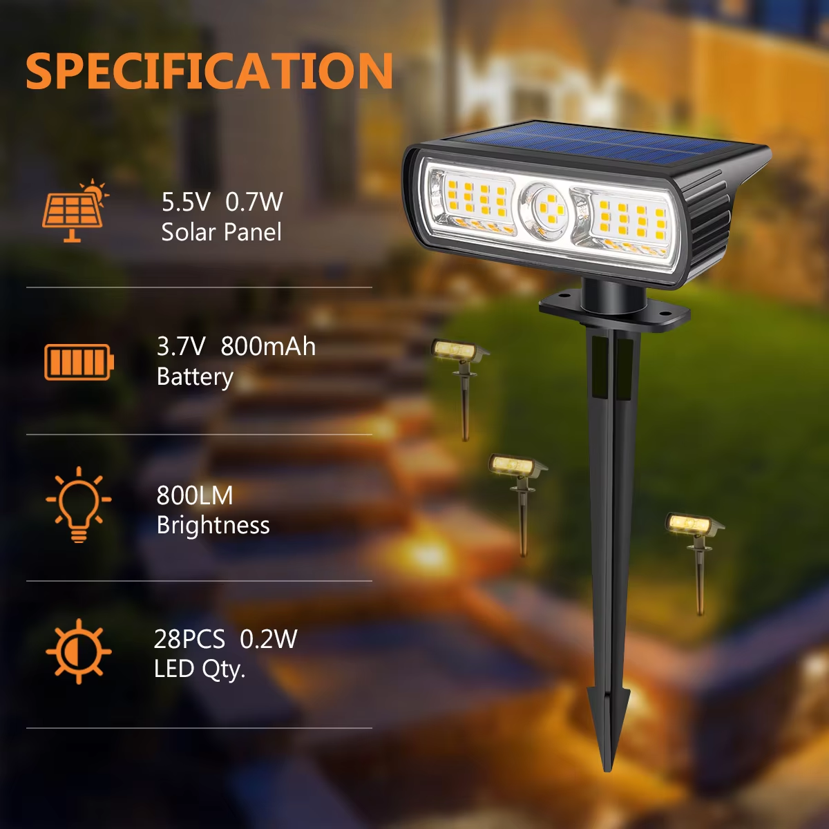 4 Pack Solar Landscape Spot Li – Wall Lighting Outdoor Bewertung und Preis