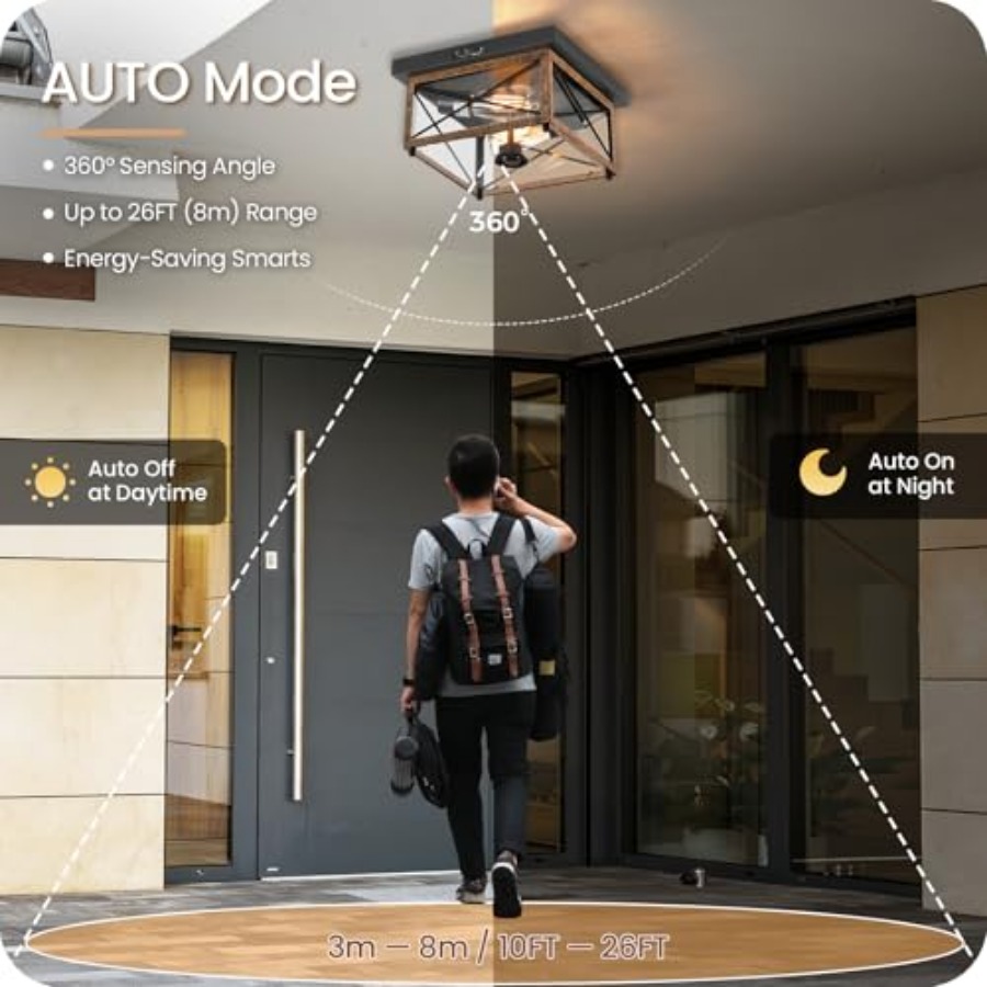 Outdoor Ceiling Light with Mot – Motion Sensor Outdoor Bewertung und Preis