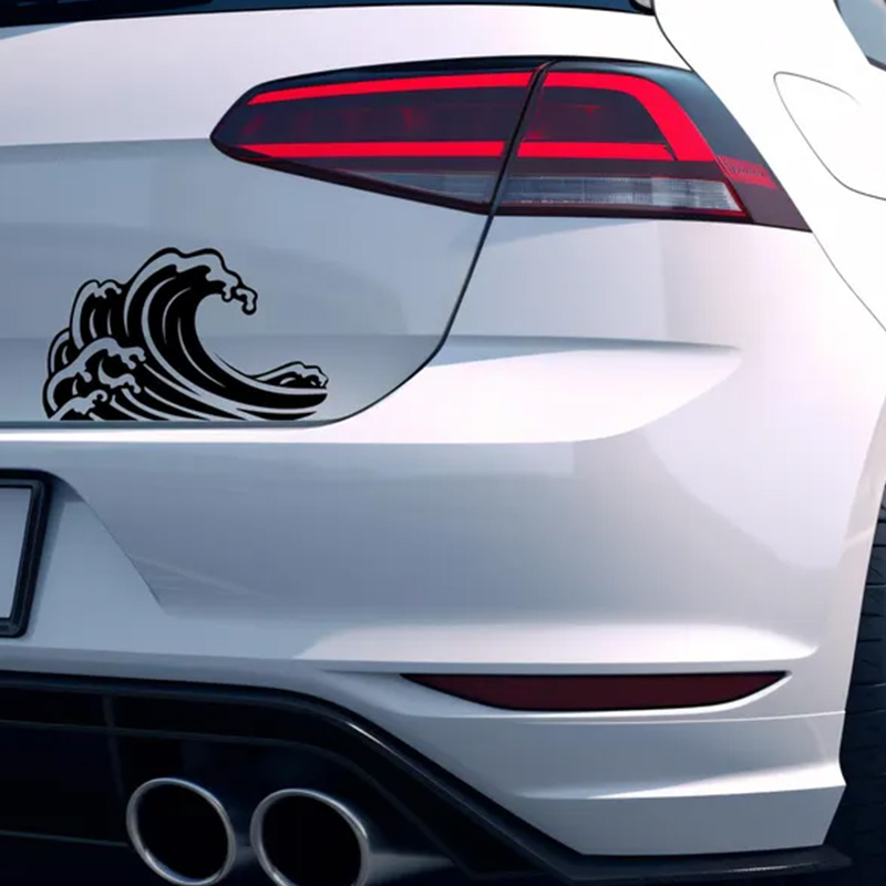 Ocean Wave Car Stickers For Wi - Outdoor Adventure Words recensie en prijs