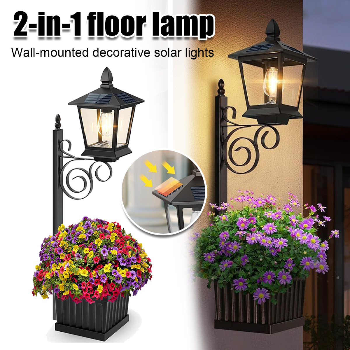 2-in-1 Solar Garden Planter La – Wall Lighting Outdoor Bewertung und Preis
