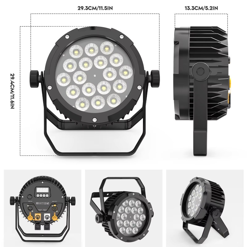 4Pcs 18X10W IP65 Waterproof Pa – Outdoor Lighting Ip65 Bewertung und Preis