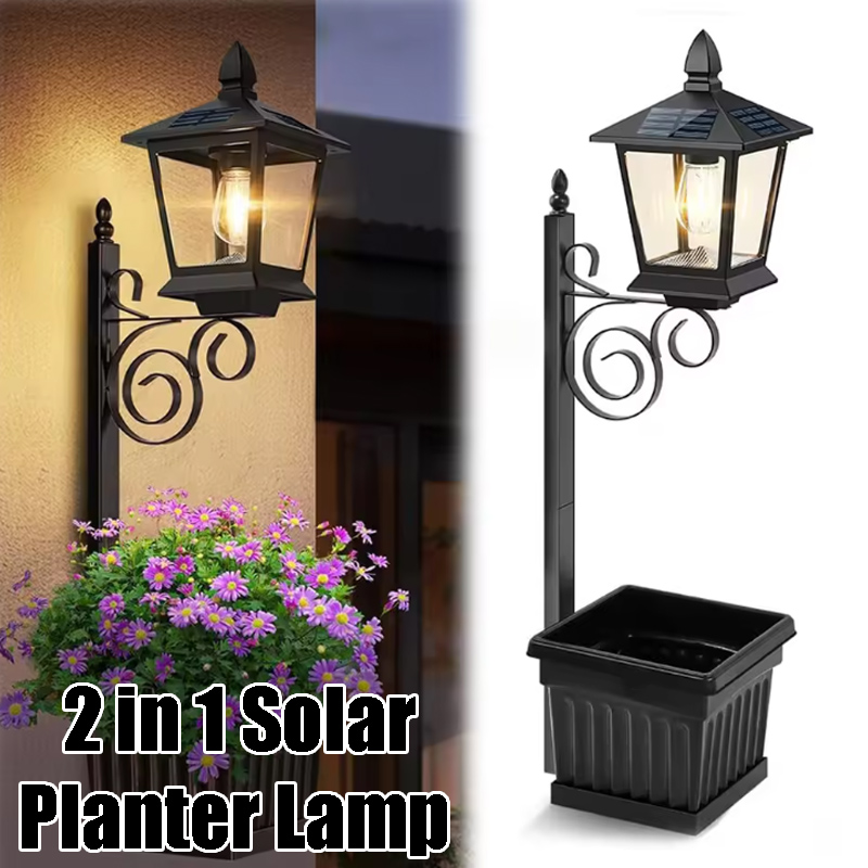 Solar Powered 2-in-1 Flower Po – Wall Lighting Outdoor Bewertung und Preis