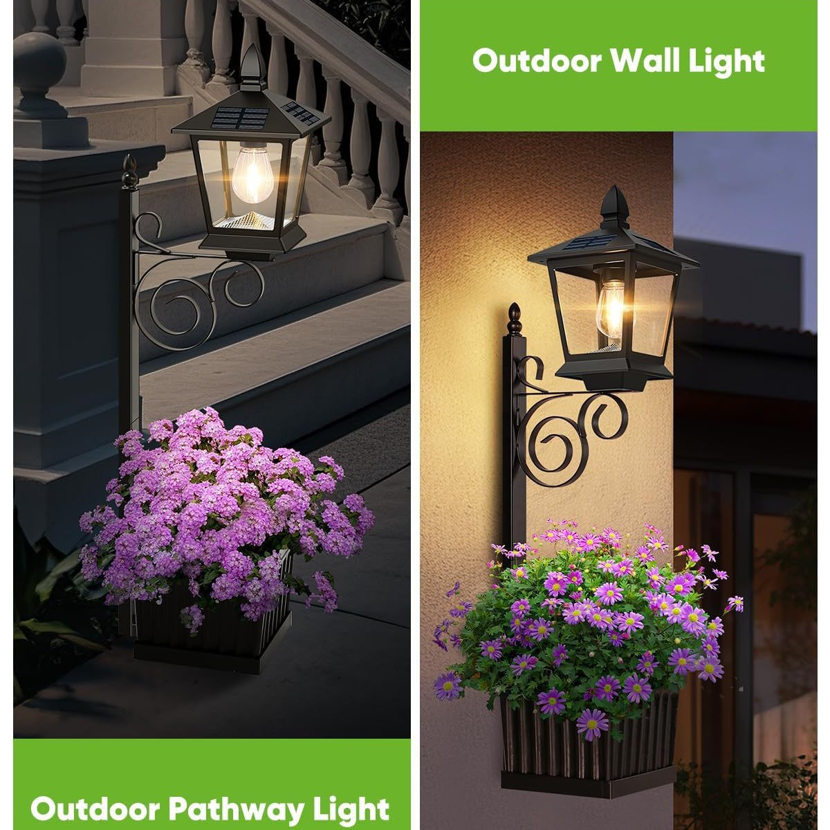 Solar Powered 2-in-1 Flower Po – Wall Lighting Outdoor Bewertung und Preis