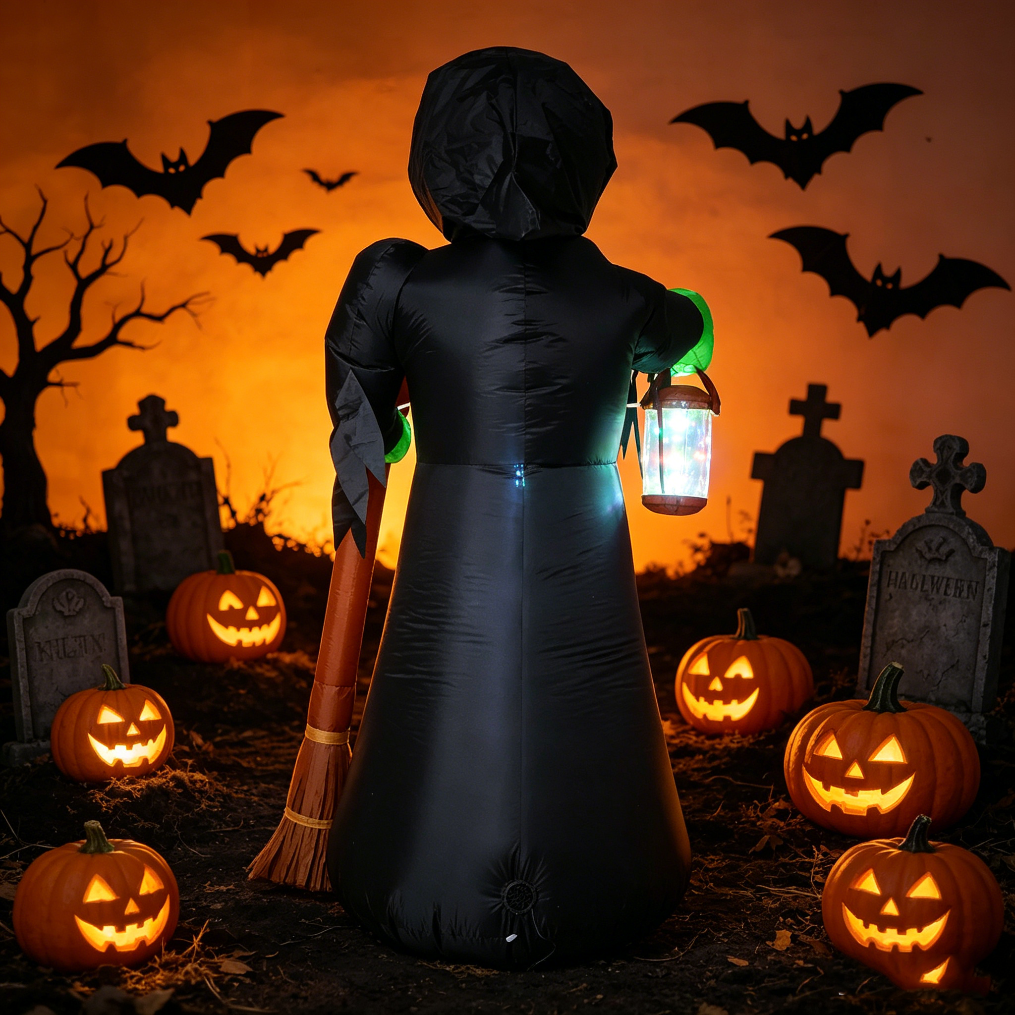 Halloween Inflatable Grim Reap – Outdoor Lighting Halloween Bewertung und Preis