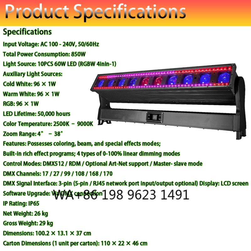 10Head 60W RGBW IP65 Waterproo – Outdoor Lighting Ip65 Bewertung und Preis