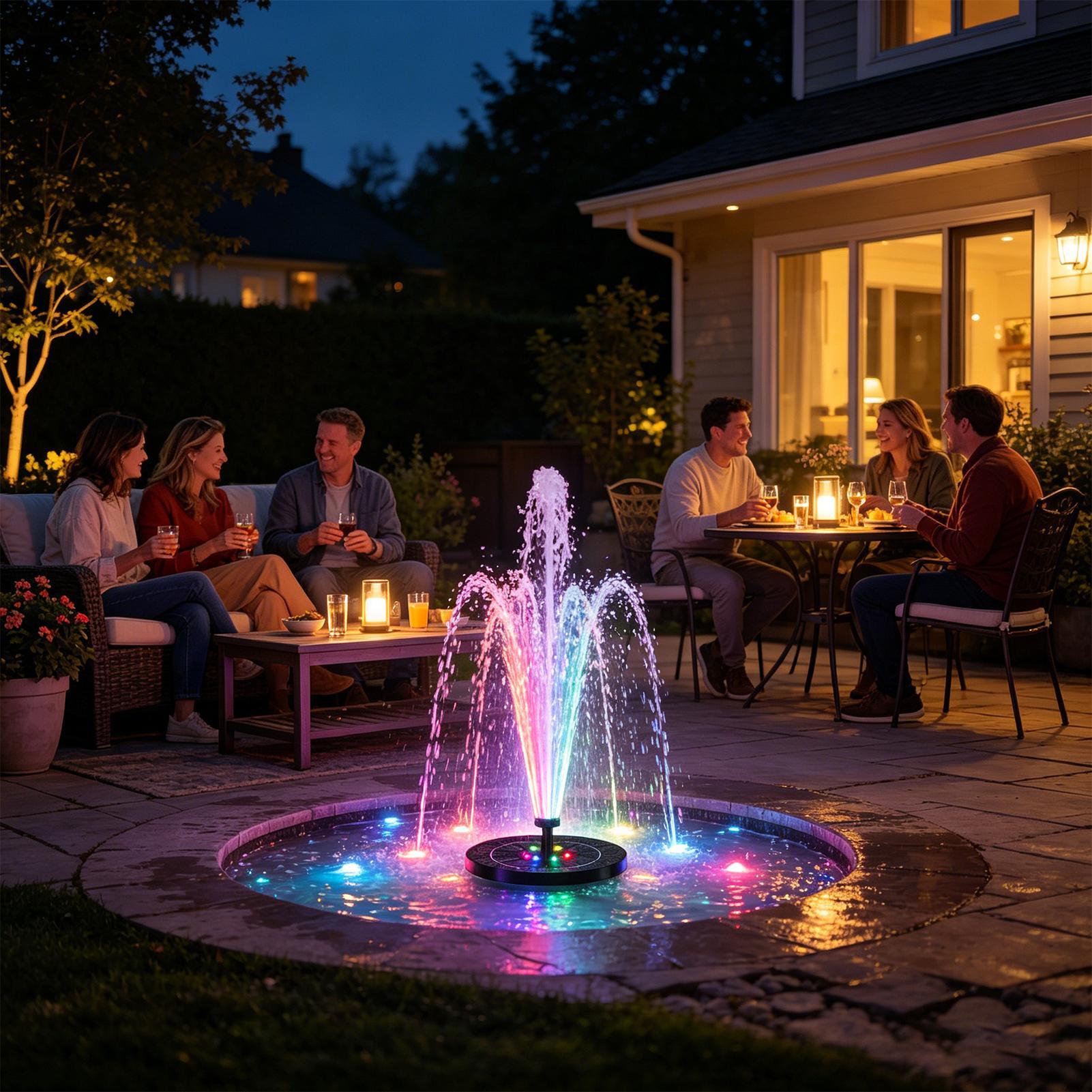 Floating Solar Bird Bath Fount – Outdoor Lighting Under Pergola Bewertung und Preis