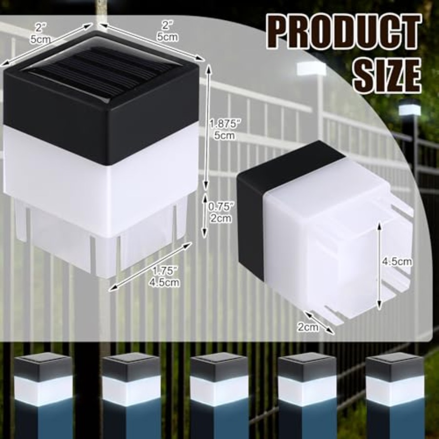 20 Pack Solar Fence Post Cap L – Post Cap Light Bewertung und Preis
