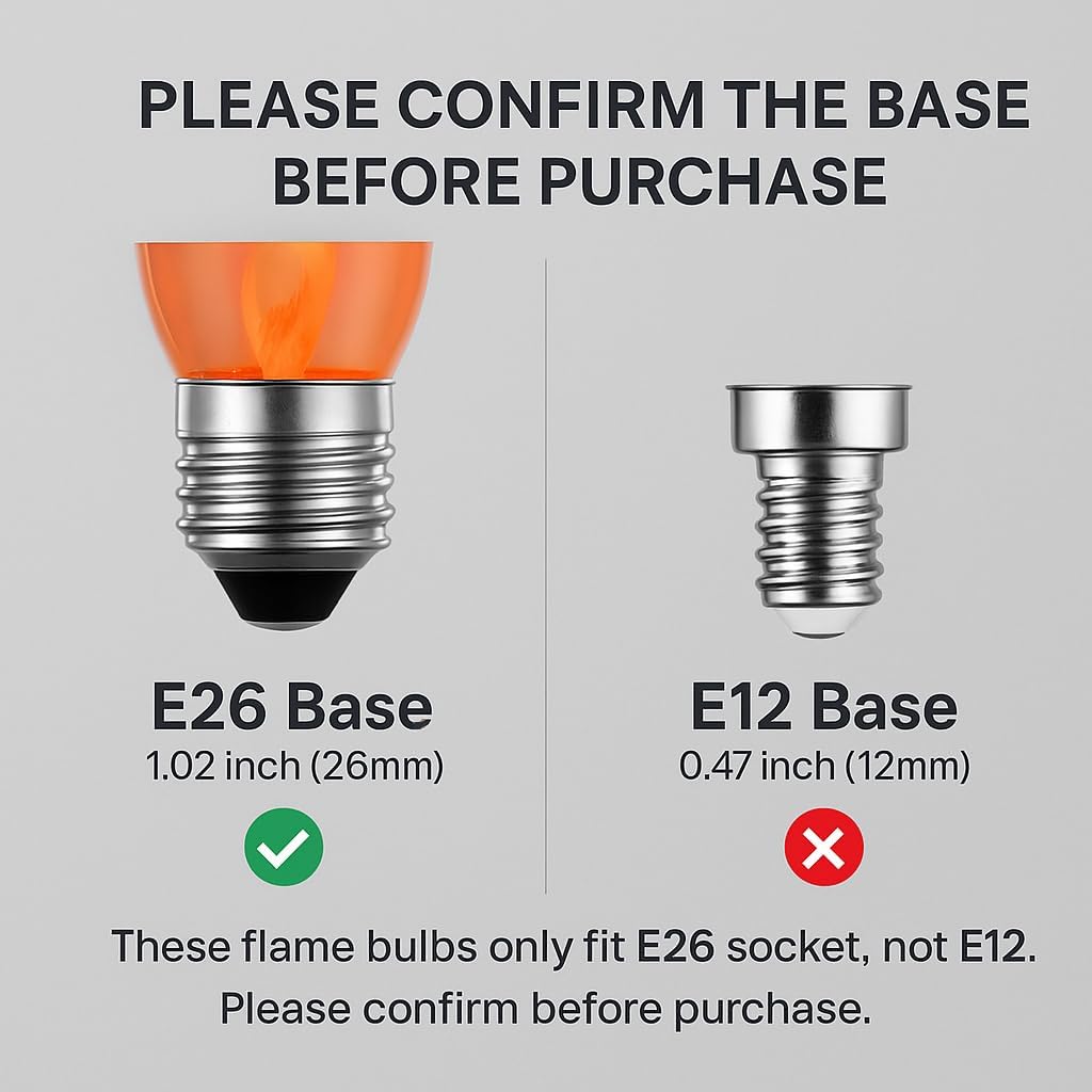 E26 Flame Light Bulbs, Flicker – Outdoor Lighting For Christmas Bewertung und Preis
