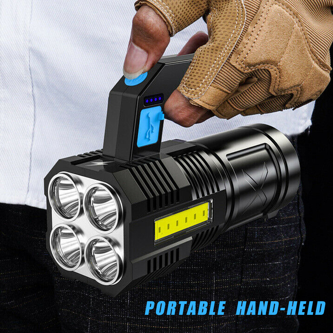 USB Rechargeable Handheld LED  – Outdoor Lighting Usb Bewertung und Preis