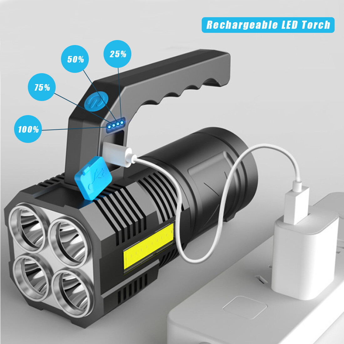 USB Rechargeable Handheld LED  – Outdoor Lighting Usb Bewertung und Preis