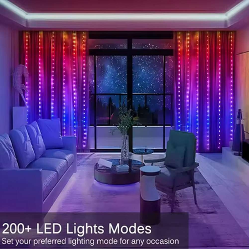 3M RGB Smart LED Curtain Light – Outdoor Lighting Usb Bewertung und Preis