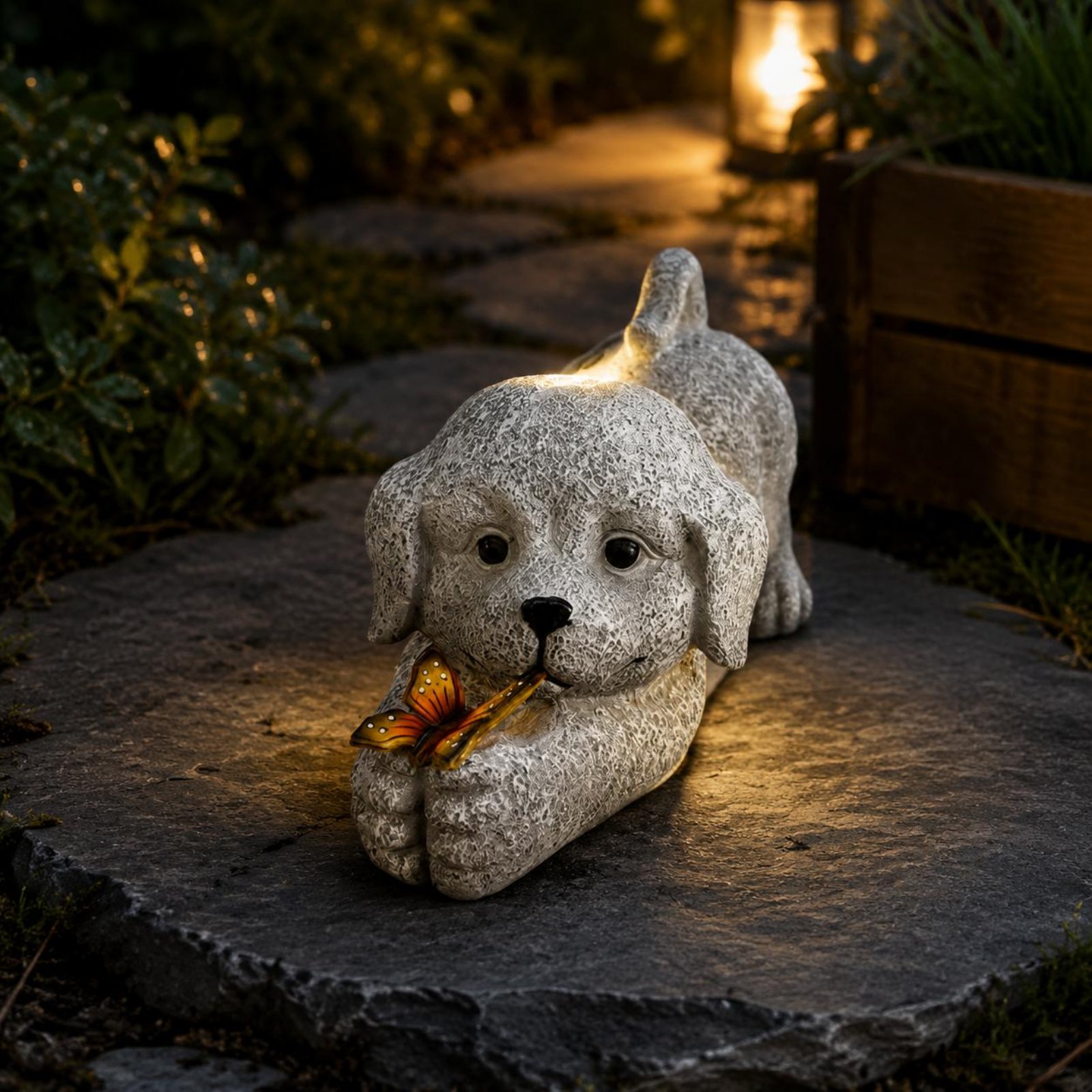 Solar Dog Statue Resin Craft S – Outdoor Lighting Ip65 Bewertung und Preis