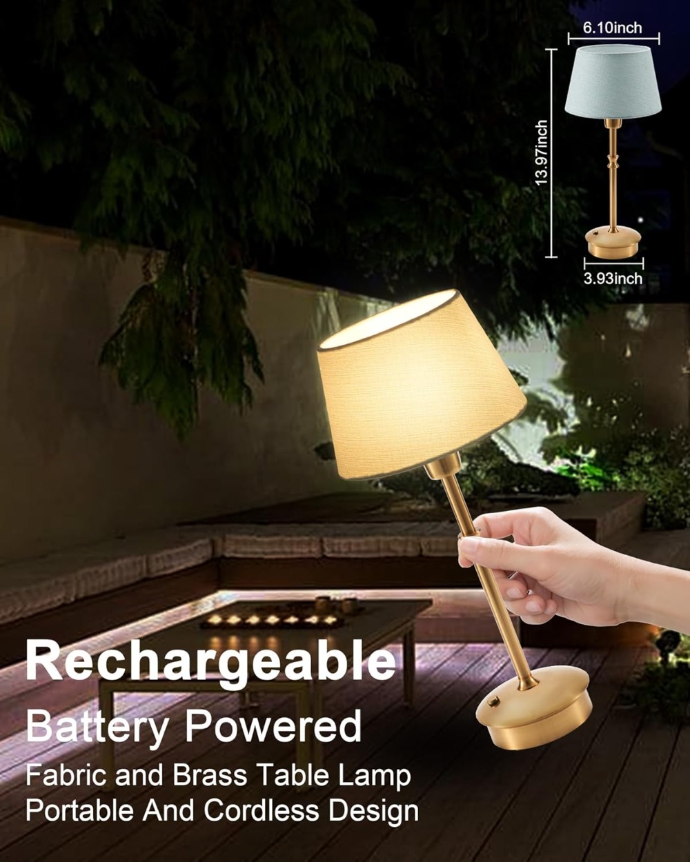 Portable Rechargeable Table La – Outdoor Lighting Restaurant Bewertung und Preis