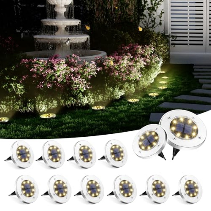 Solar Ground Lights Solar Ligh – Outdoor Lighting Driveway Bewertung und Preis