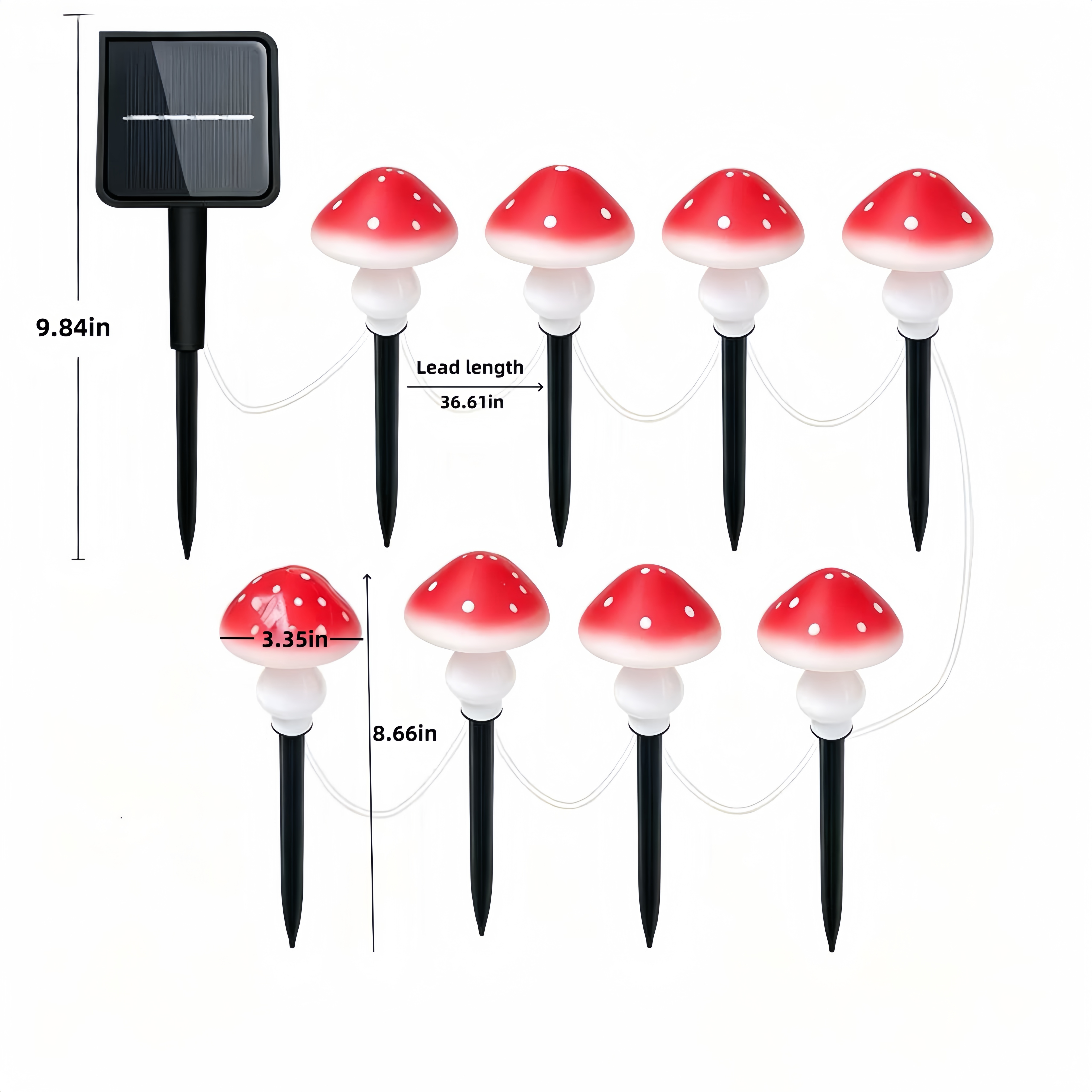 Solar Mushroom String Lights W – Outdoor Lighting For Christmas Bewertung und Preis