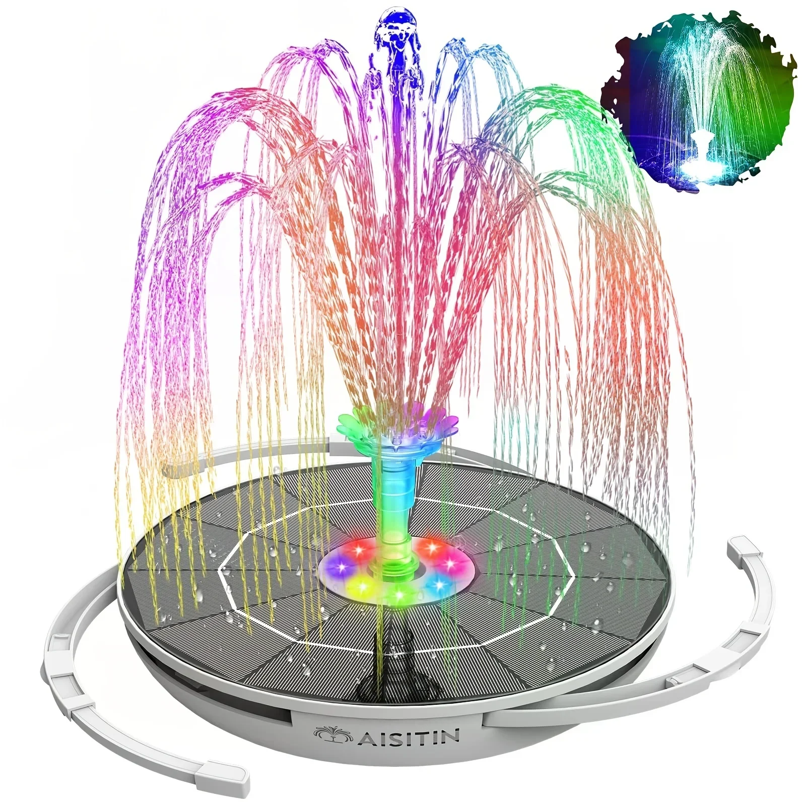 6.5W LED Solar Fountain Pump w – Outdoor Lighting Under Pergola Bewertung und Preis