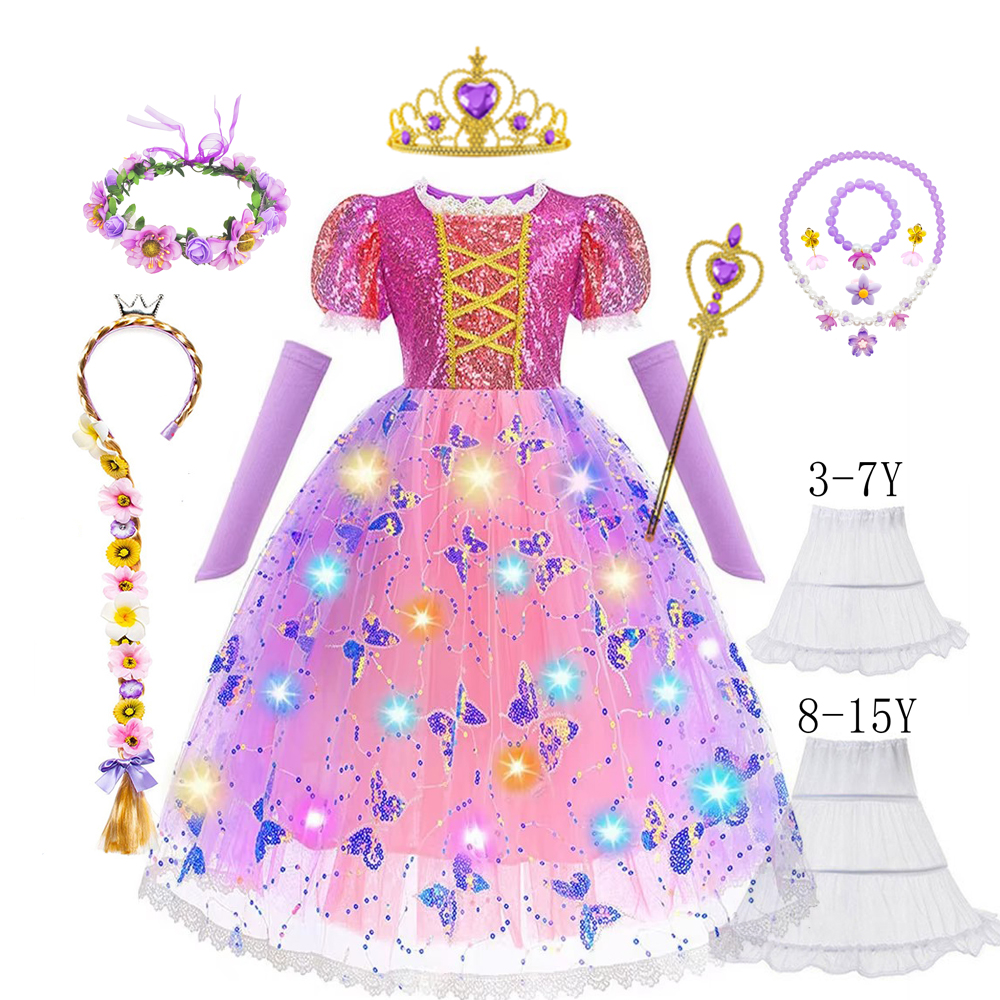 Girl Rapunzel Dress LED Light  – Outdoor Lighting Halloween Bewertung und Preis
